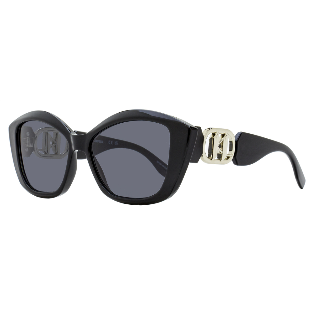 Karl Lagerfeld Modified Rectangle Sunglasses KL6102S 001 Black 56mm